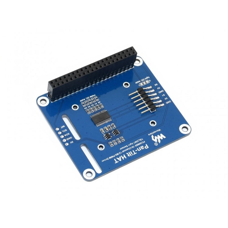 Waveshare 2-DOF Pan-Tilt HAT for Raspberry Pi, Light Intensity Sensing, I2C Interface, 16138