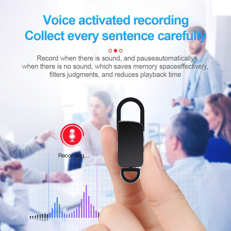 S20 16GB Keychain HD Noise Reduction Portable Recording Pen, 16GB