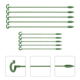 10pcs Plant Potted Flower Shape Support Rod Fixed Anti-lodging Leaf Guard Frame, 17cm, 27cm, 37cm, 48cm, 58cm