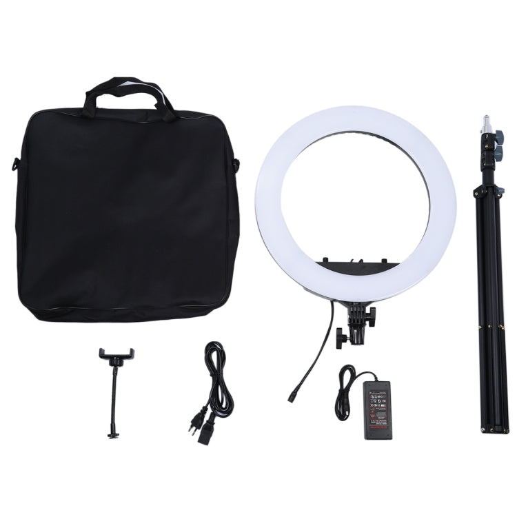 18 inch 55W Two-speed Dimmable Anchor Photography Self-timer LED Ring Fill-in Light with Tripod, 18 Inch