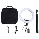 18 inch 55W Two-speed Dimmable Anchor Photography Self-timer LED Ring Fill-in Light with Tripod, 18 Inch