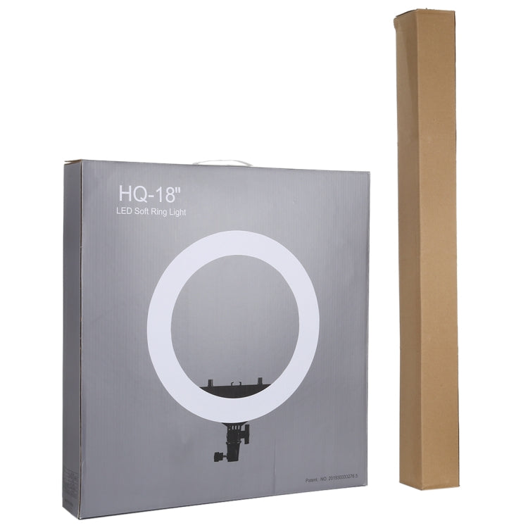 18 inch 55W Two-speed Dimmable Anchor Photography Self-timer LED Ring Fill-in Light with Tripod, 18 Inch