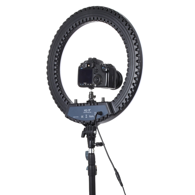 18 inch 55W Two-speed Dimmable Anchor Photography Self-timer LED Ring Fill-in Light with Tripod, 18 Inch