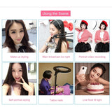 18 inch 55W Two-speed Dimmable Anchor Photography Self-timer LED Ring Fill-in Light with Tripod, 18 Inch