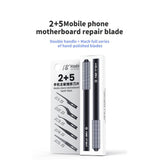 18 Kinds CPU NAND Chip Glue Removing Cleaning Repair Blades Kit, 18 Kinds 2+5