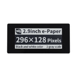 Waveshare 2.9 inch 296 x 128 Pixel 5-Points Capacitive Touch Black / White E-Paper E-Ink Display HAT for Raspberry Pi Pico, SPI Interface, 19967 19967