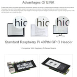 Waveshare 2.9 inch 296 x 128 Pixel 5-Points Capacitive Touch Black / White E-Paper E-Ink Display HAT for Raspberry Pi Pico, SPI Interface, 19967