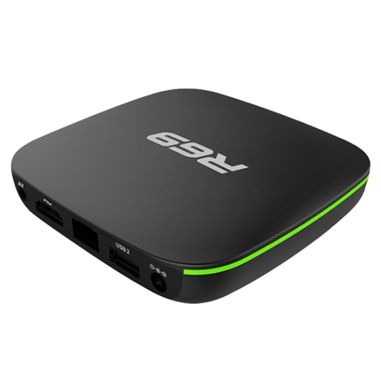 R69 1080P HD Smart TV BOX Android 4.4 Media Player with Remote Control, Quad Core Allwinner H3, RAM: 1GB, ROM: 8GB, 2.4G WiFi, LAN, EU Plug, 1GB+8GB