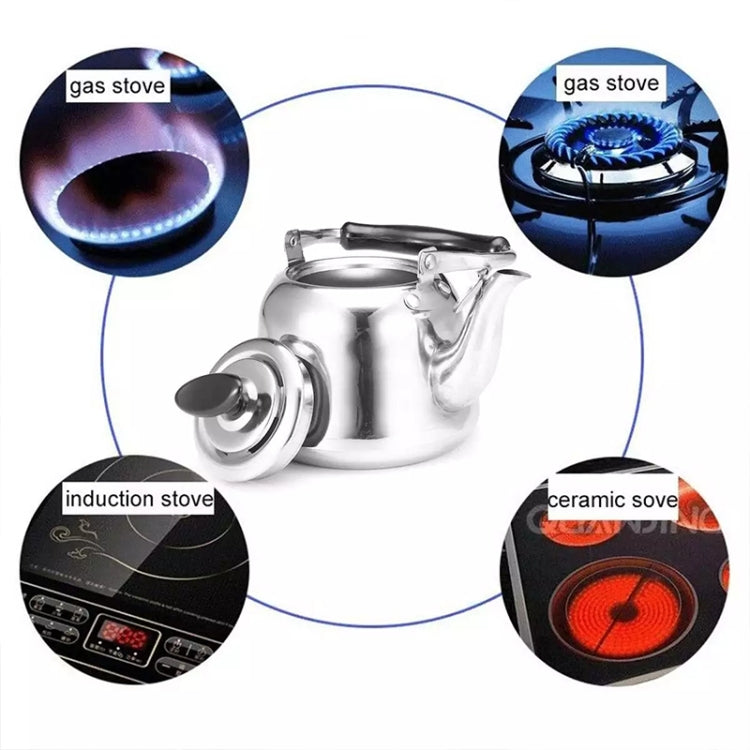 Stainless Steel Whistle Kettle for Induction Cooker Home Classical Piano Sound Singing Pot without Magnetic Heat, 1L, 1.5L, 2L, 3L