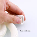 18mm Diameter Plastic Drain Pipe Water Outlet Extension Hose with Clamp for Semi-automatic Washing Machine / Air Conditioner, 1m Length, 2m Length, 3m Length, 4m Length, 5m Length
