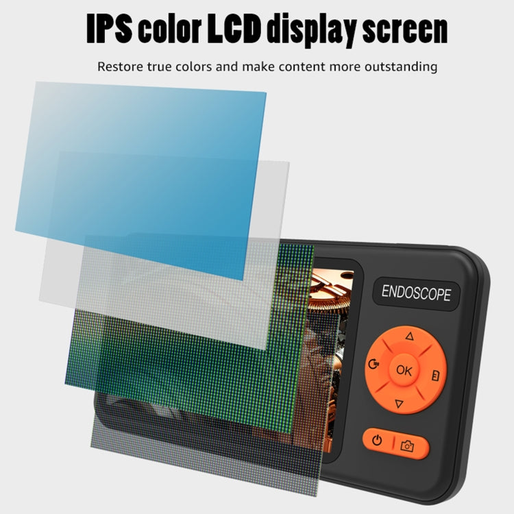 T29 5 inch IPS Screen 3.9mm Single Lens IP67 Waterproof Industrial Endoscope With Bracket, 1m, 2m, 3.5m, 5m