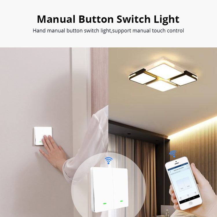 2 Buttons Intelligent Switch Smart Wall Switch, 2 Buttons