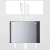 2 In 1 8 Pin+Type-C/USB-C Stereo Dual Channel Sound Card Live Converter, 2 In 1