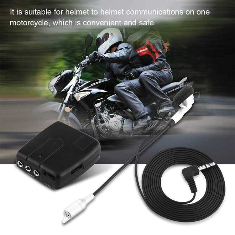 2 PCS Multi-using Wired Motorcycle Interphone, 2 PCS Multi-using Wired