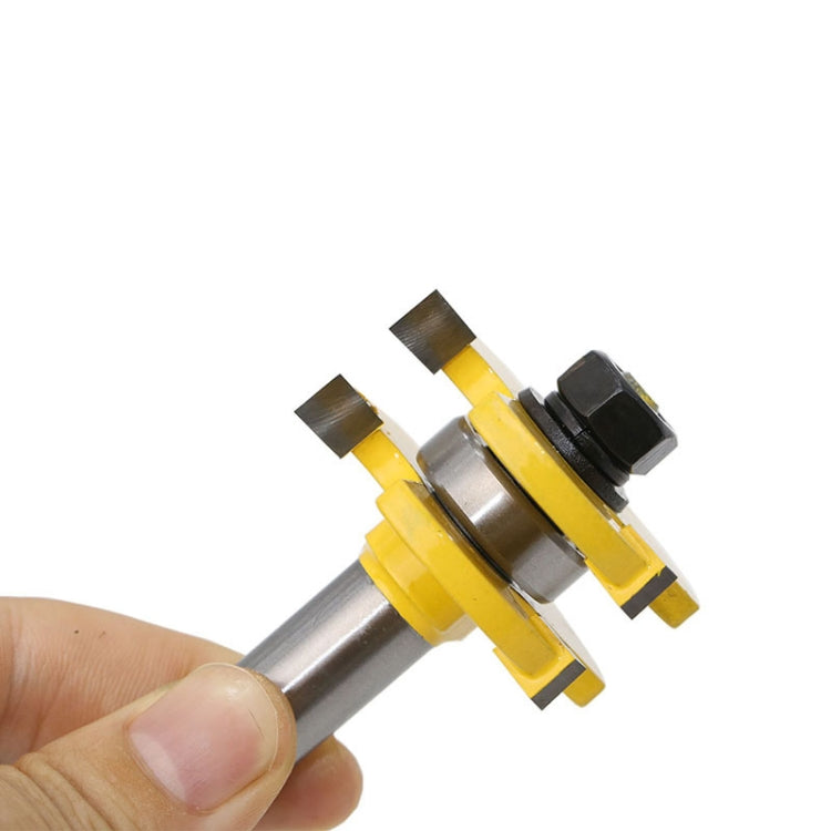 2 PCS/Set 1/2 Handle 3 Tooth Woodworking Milling Cutter, 2 PCS/Set 1/2 Handle