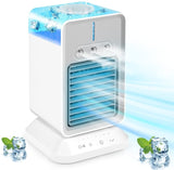 USB Mini Desktop Spray Humidification Cooling Fan Home Air Conditioner Fan Cooler 2000 mAh