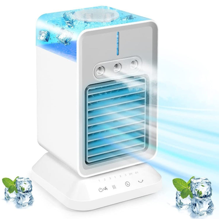 USB Mini Desktop Spray Humidification Cooling Fan Home Air Conditioner Fan Cooler 2600 mAh