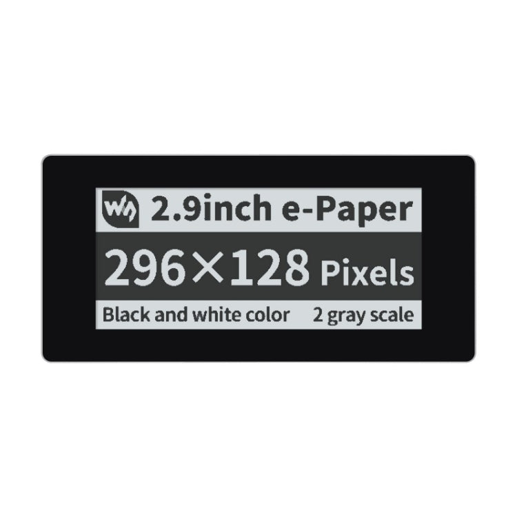 Waveshare 2.9 inch 296 x 128 Pixel Touch Black / White e-Paper Module for Raspberry Pi Pico, SPI Interface, 20051 20051