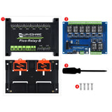 Waveshare Multi Protection 8-Channel Industrial Relay Module for Raspberry Pi Pico, 20218