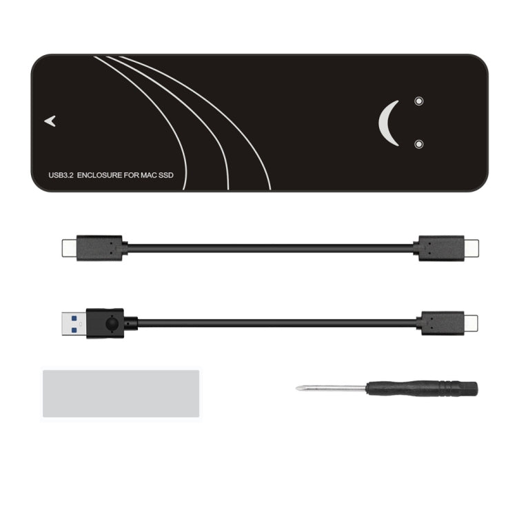 USB3.2 To MAC SSD Enclosure Adapter For Macbook Air Pro 2013-2017 Hard Disk, 20Gbps C-C Cable Kit, 10Gbps A-C Cable Kit 20Gbps C-C Cable Kit