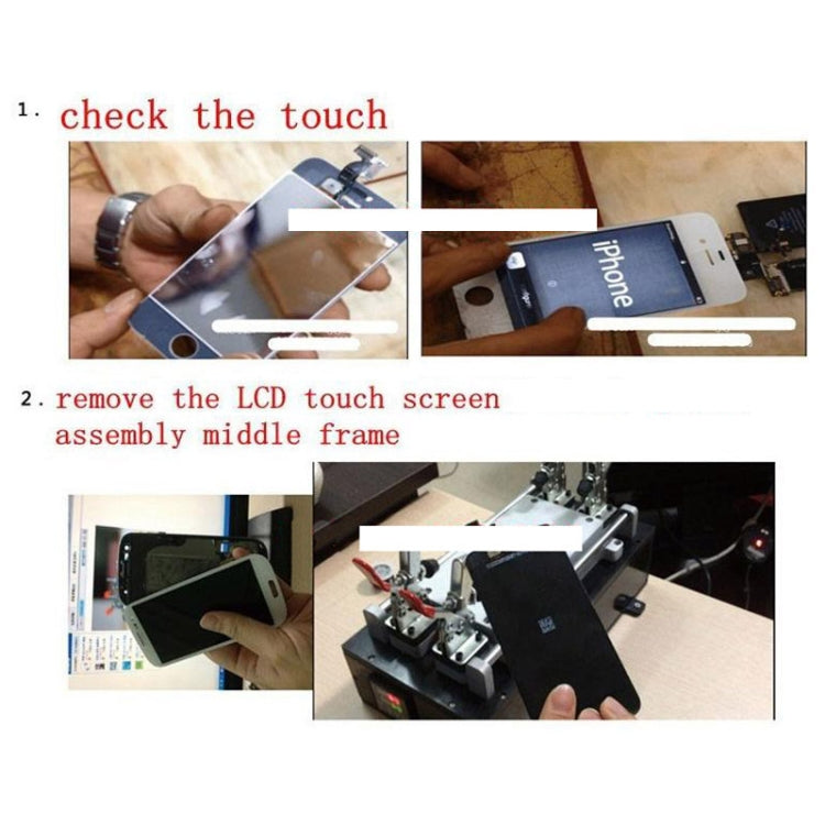 Touch Panel LCD Separator Glue Disassemble Machine for iPhone / Samsung / HTC / Sony etc. Support LCD Panel Size: 20 cm x 11 cm (AC 110 - 220V), 20x11 cm