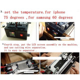 Touch Panel LCD Separator Glue Disassemble Machine for iPhone / Samsung / HTC / Sony etc. Support LCD Panel Size: 20 cm x 11 cm (AC 110 - 220V), 20x11 cm