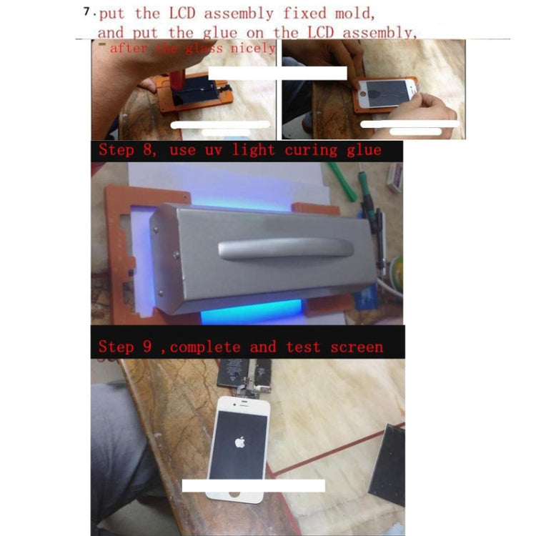 Touch Panel LCD Separator Glue Disassemble Machine for iPhone / Samsung / HTC / Sony etc. Support LCD Panel Size: 20 cm x 11 cm (AC 110 - 220V), 20x11 cm