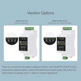 Waveshare Din Rail RS485 to RJ45 Serial Server with POE Function, 23273