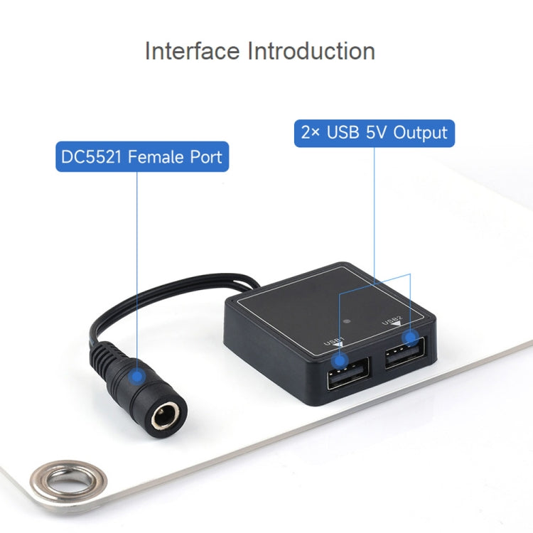 Waveshare 18V 10W Semi-flexible Polycrystalline Silicon Solar Panel, 24167