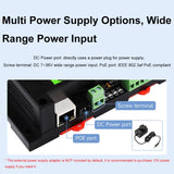 Waveshare 24964 Industrial 8-ch Ethernet Relay Module, PoE Port Communication, 24964