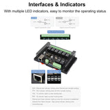 Waveshare 24964 Industrial 8-ch Ethernet Relay Module, PoE Port Communication, 24964