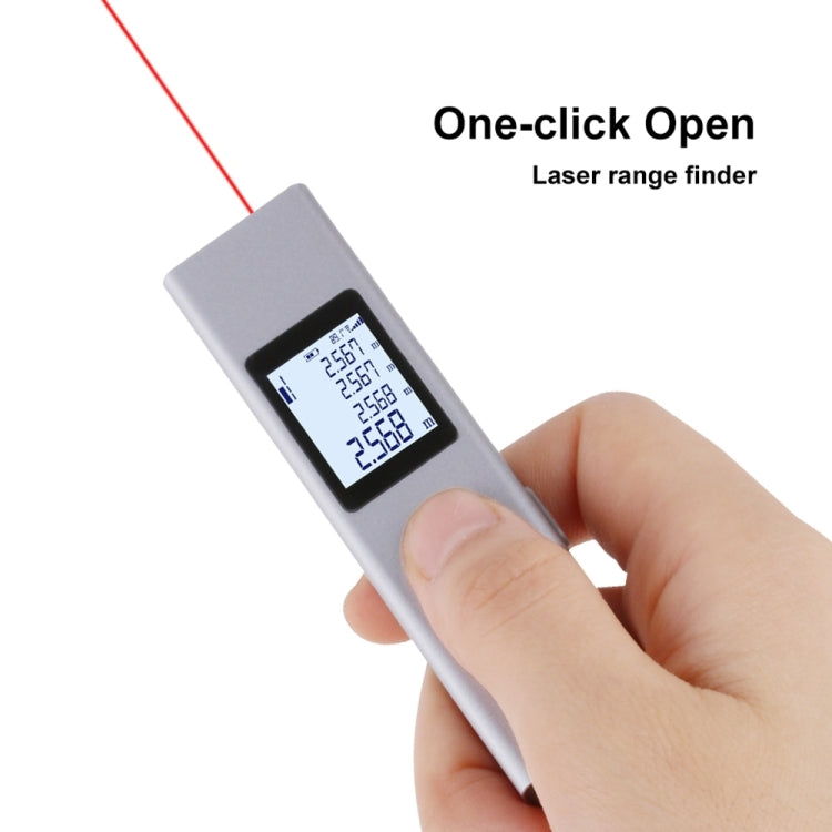 LS-2 25m Rechargeable LCD Digital Laser Rangefinder Distance Meter, 25m