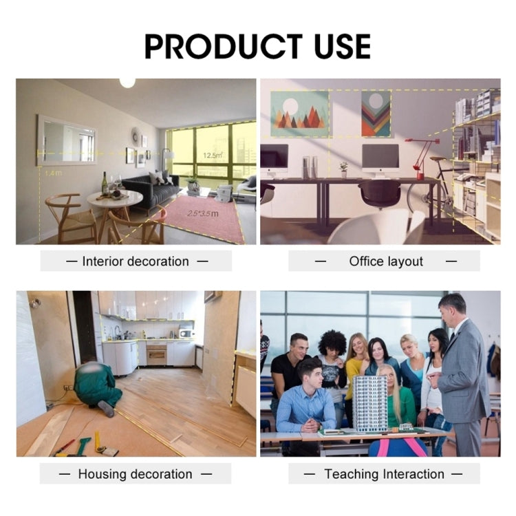 LS-2 25m Rechargeable LCD Digital Laser Rangefinder Distance Meter, 25m