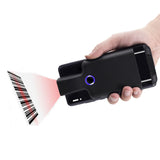 HC101D 2D Bluetooth Barcode Scanner Wireless Back Clip Phone Barcode Reader, 2D Middle, 2D Side