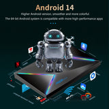 R69PLUS Allwinner H728 Octa-Core ARM Cortex A55 Android 14 Network Box Player, 2G+16G US Plug, 2G+16G EU Plug, 2G+16G UK Plug, 2G+16G AU Plug, 4G+32G US Plug, 4G+32G EU Plug, 4G+32G UK Plug, 4G+32G AU Plug