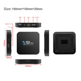 H50 Mini 4K Smart Network TV Box, Android 10.0, RK3318 Quad Core, 2GB+16GB, EU Plug, 2GB+16GB