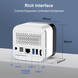 H96Max 8K UHD Android 14 Smart TV Box with Remote Control, Allwinner H728 Octa-Core, 2GB+16GB, 4GB+32GB, 4GB+128GB