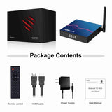 TX98 Pro 4K Ultra HD Android 14.0 Smart TV Box with Remote Control, Allwinner H616 Quad-Core, 2GB+16GB, 4GB+32GB, 4GB+64GB