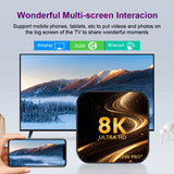 TX98 Pro+ 8K UHD Android 13 Smart TV Box with Remote Control, RK3528 Quad-Core, 2GB+16GB, 4GB+32GB, 4GB+64GB