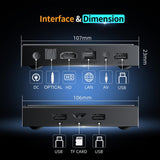 X96 NEX 4K Android 14 Smart TV Box with Remote Control, Amlogic S905Y5 Quad Core, 2GB+16GB, 4GB+32GB