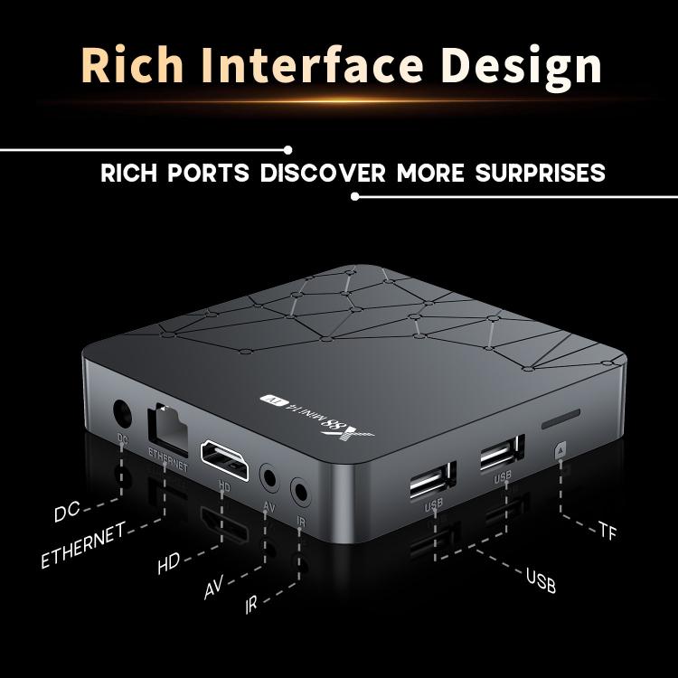 X88 mini 14 TV Android 14 Smart HD TV Box, RK3518 Quad-Core 64bit Cortex-A53, 2GB+16GB