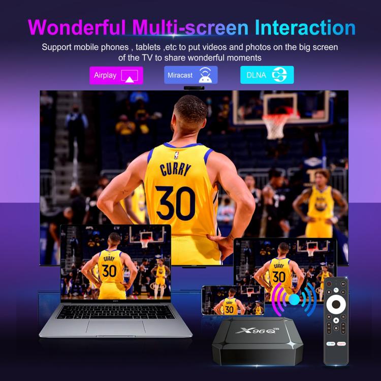 X96Q Android 14 Smart TV Box, RK3518 Quad-Core Cortex-A53, 2GB+16GB