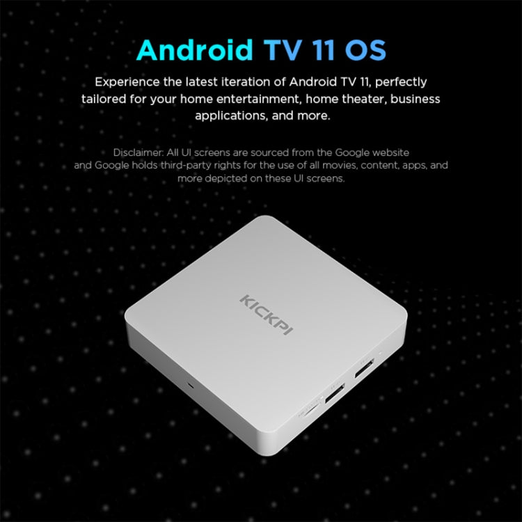 Kickpi KP1 Dual Band WiFi 4K HD Android TV Box, 2GB+32GB