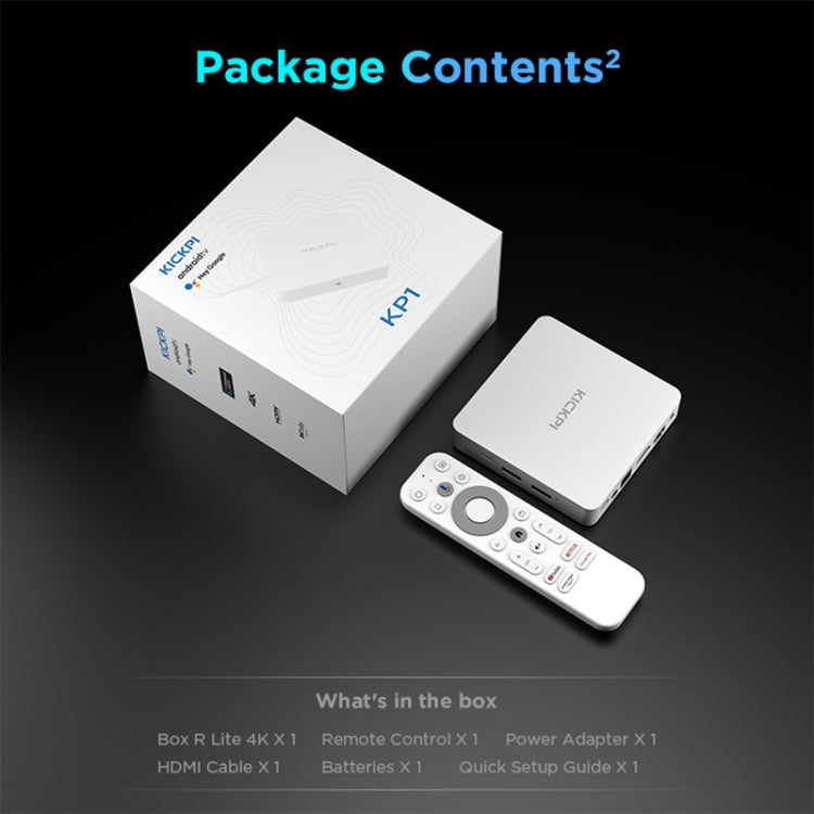 Kickpi KP1 Dual Band WiFi 4K HD Android TV Box, 2GB+32GB