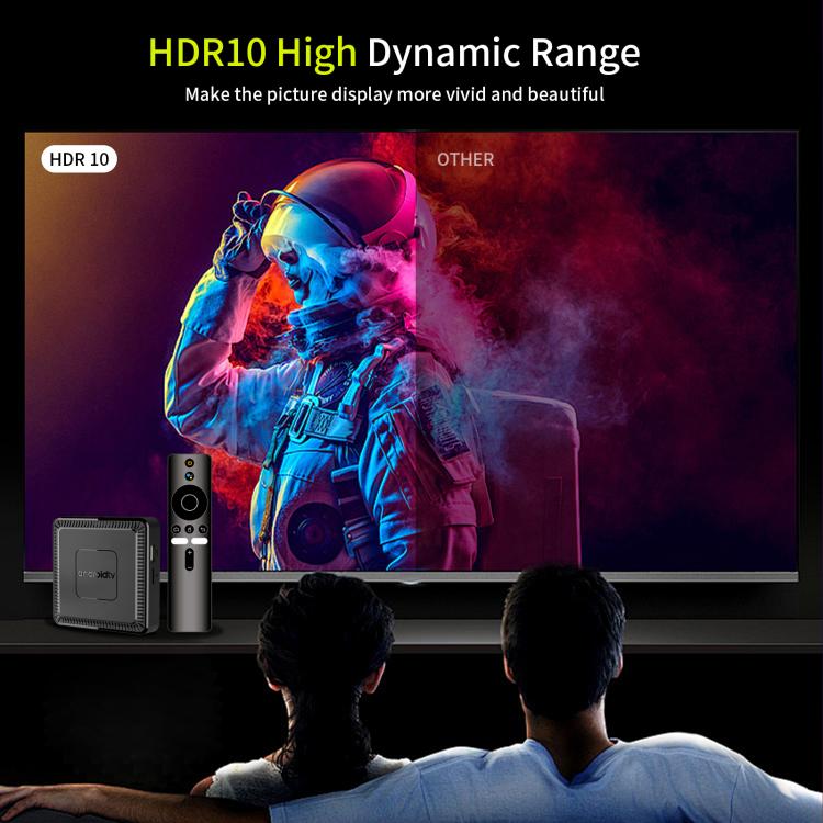 Q7 4K UHD Android 10 Smart TV Box with Remote Control, Allwinner H313 Quad-Core, 2GB+8GB, 2GB+16GB