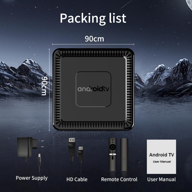 Q7 4K UHD Android 10 Smart TV Box with Remote Control, Allwinner H313 Quad-Core, 2GB+8GB, 2GB+16GB