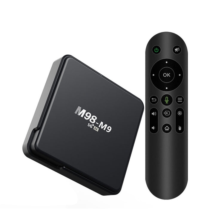M98-M9 Quad-core ARM Cortex-A53 WiFi Bluetooth 4K HD Android TV Box, 2GB+8GB 2GB+8GB EU Plug