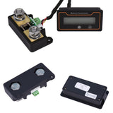 2m 200A 12V 48V Digital Display DC Current Voltmeter Lead-Acid Lithium Battery Charge Meter, 2m 200A