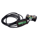 2m 50A 12V 48V Digital Display DC Current Voltmeter Lead-Acid Lithium Battery Charge Meter, 2m 50A