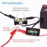 2m 50A 12V 48V Digital Display DC Current Voltmeter Lead-Acid Lithium Battery Charge Meter, 2m 50A